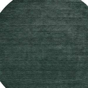 Homeroots 10' Hand Woven Round Rug – Unique Artisan Crafted Stain Resistant Wool Blend For Stylish Spaces Green Wool Blend 616916