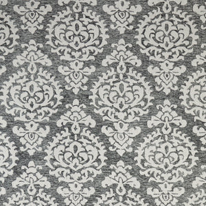 Homeroots 10' Hand Tufted Floral Area Rug - Luxurious Wool Blend, Stain Resistant, Perfect For Family Spaces Gray,Ivory,Black Wool Blend 616919