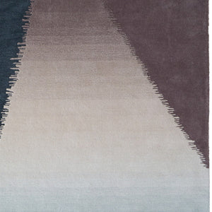 Homeroots 10' Hand Tufted Geometric Area Rug – Artisan Crafted, Stain Resistant, Perfect For Kids And Pets! Taupe,Blue,Tan Wool Blend 616926