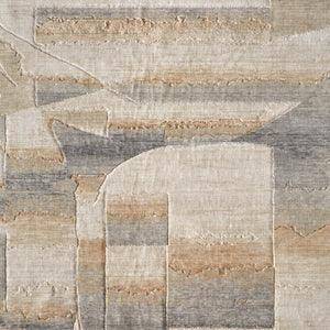 Homeroots 10' X 14' Abstract Area Rug - Luxurious Wool Blend, Stain Resistant, Perfect For Kids & Pets Tan,Brown,Gray Wool Blend 616931