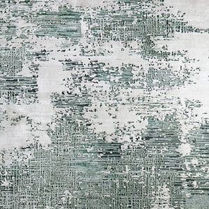 Homeroots 10' Hand Tufted Abstract Area Rug - Unique Artisan Crafted Design For Style And Comfort In Any Room Green,White Wool Blend 616935