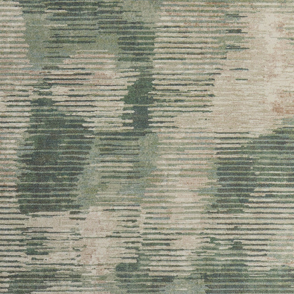 Homeroots 10' Stylish Abstract Distressed Area Rug – Durable, Stain-resistant Design For Homes With Kids & Pets Green,Ivory,Brown Polypropylene Blend 616943