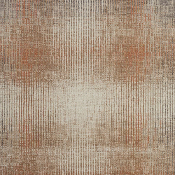 Homeroots 10' Abstract Area Rug - Durable Stain Resistant Design, Perfect For Homes With Kids & Pets! Ivory,Taupe,Pink Polypropylene Blend 616952