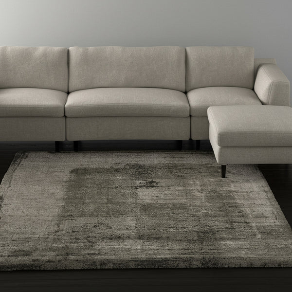 Homeroots 10' Distressed Abstract Area Rug - Durable, Stain-resistant Design For Stylish Home Décor And Comfort Green,Tan Polypropylene Blend 616956