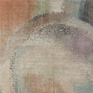 Homeroots 10' X 13' Stylish Abstract Distressed Area Rug - Durable, Stain-resistant, Perfect For Any Space! Brown,Tan,Blue Polypropylene Blend 616957