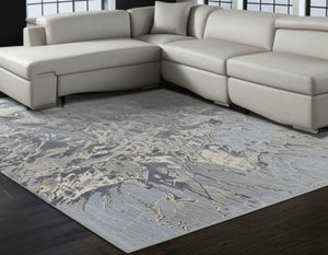 Homeroots 10' X 14' Abstract Hand-tufted Distressed Area Rug – Unique Artisan Craftsmanship For Cozy Spaces Blue,Taupe,Green Wool Blend 616958