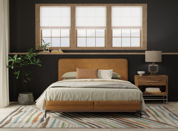 Homeroots 10' X 13' Abstract Area Rug - Stylish, Stain Resistant, Durable Design For Modern Home Decor Excellence Ivory,Brown,Blue Polypropylene Blend 616969