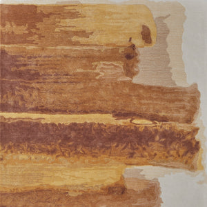 Homeroots 9' X 12' Abstract Hand Tufted Area Rug – Artisan Crafted Wool Blend For A Stylish Home Statement Red,Orange,Ivory Wool Blend 616970