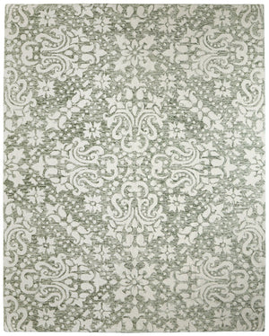 HomeRoots 10' Hand-Tufted Ivory and Green Floral Area Rug - Elegant, Stain-Resistant, Perfect for Any Room 12' X 15' 616974