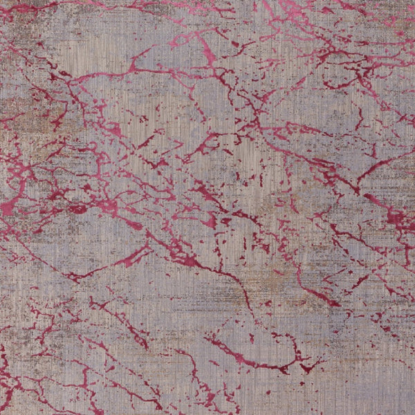 Homeroots 12' Abstract Area Rug In Pink, Gray & Taupe - Stylish, Soft, And Perfect For Any Room Décor! Pink,Gray,Taupe Polyester Blend 616978