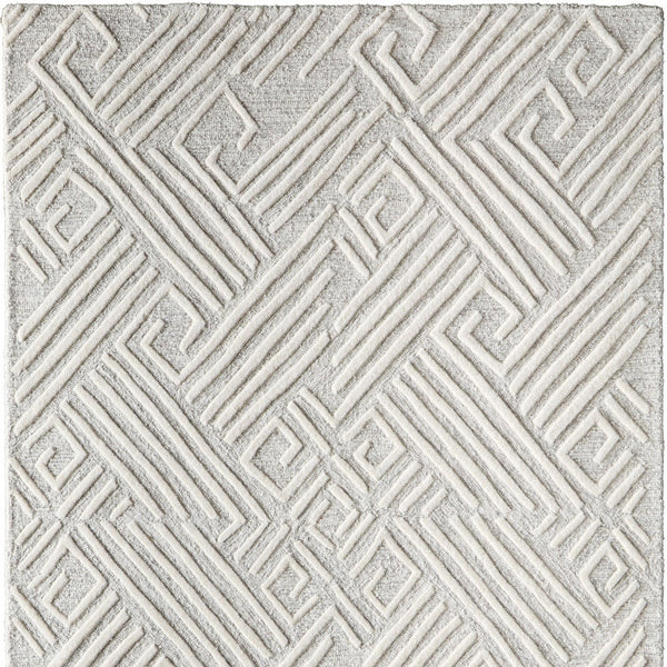 Homeroots 12' Geometric Hand-tufted Area Rug In Tan & Ivory – Stain-resistant, Unique Wool Blend Comfort Tan,Ivory Wool Blend 616980