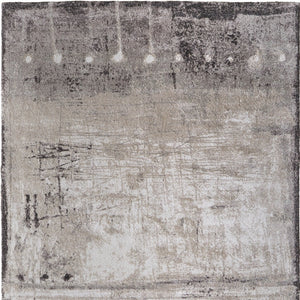 Homeroots 10' X 13' Abstract Distressed Area Rug - Durable, Stain-resistant, Perfect For Homes With Kids & Pets Gray,Ivory,Taupe Polypropylene Blend 616983