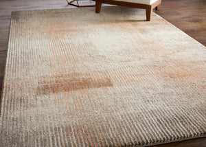 Homeroots 10' Abstract Area Rug - Durable Stain Resistant Design, Perfect For Homes With Kids & Pets! Ivory,Taupe,Pink Polypropylene Blend 616984