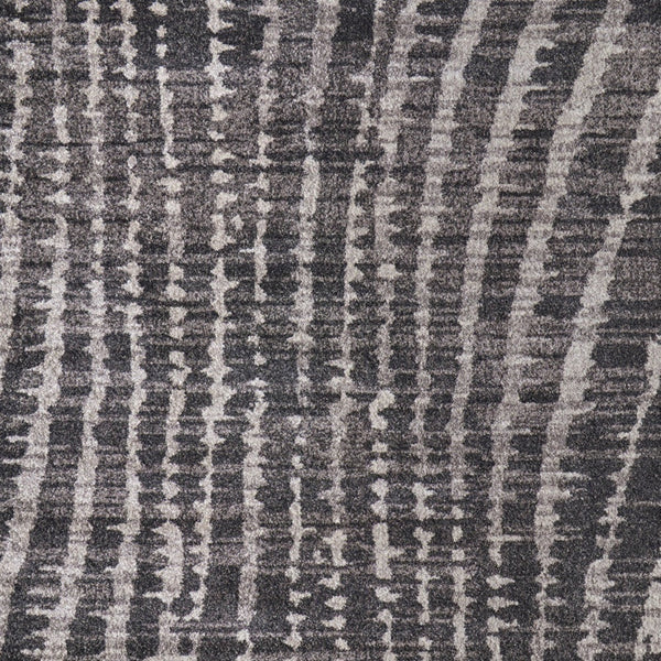 Homeroots 10' Stylish Abstract Area Rug - Durable, Stain Resistant & Perfect For Homes With Kids And Pets! Black,Gray,Ivory Polypropylene Blend 616987