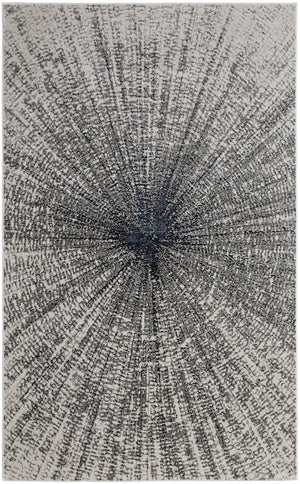 HomeRoots 12' X 15' Gray and Ivory Abstract Area Rug - Durable, Stain-Resistant, Modern Design for Your Home 616989