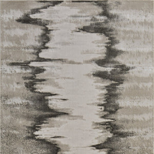 Homeroots 12' X 18' Gray Taupe & Ivory Abstract Area Rug - Stain Resistant, Perfect For Kids & Pets, Stylish! Gray,Taupe,Ivory Polyester Blend 616999