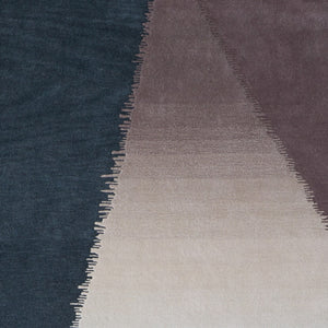 Homeroots 10' Hand Tufted Geometric Area Rug – Artisan Crafted, Stain Resistant, Perfect For Kids And Pets! Taupe,Blue,Tan Wool Blend 617009