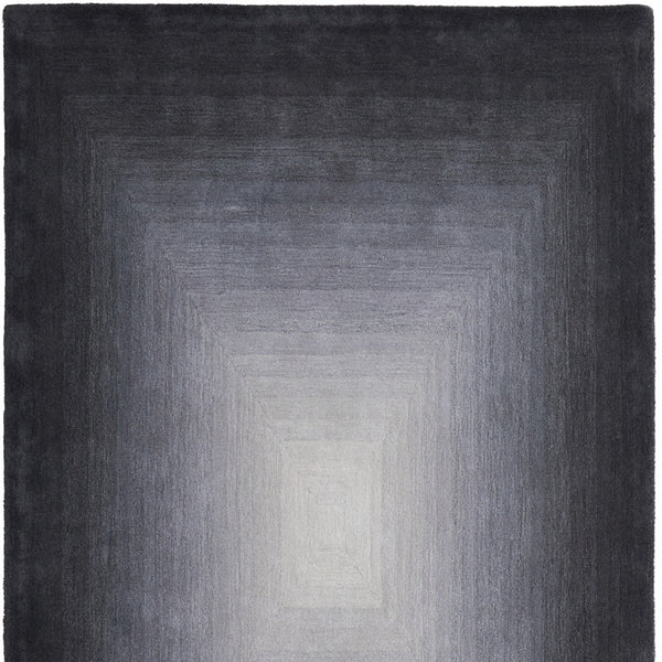 Homeroots 2' X 3' Abstract Hand-tufted Area Rug – Unique Artistry, Stain Resistant, Perfect For Any Space Black,White,Gray Wool Blend 617022