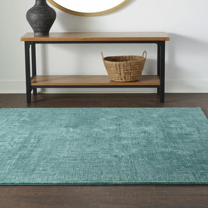 Homeroots 10' Hand Woven Round Rug – Unique Artisan Crafted Stain Resistant Wool Blend For Stylish Spaces Green,White Wool Blend 617029