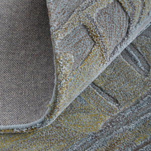 Homeroots 10' Hand-tufted Abstract Area Rug – Unique Artisan Craftsmanship For Cozy, Stylish Home Décor Blue,Green,Gray Wool Blend 617033