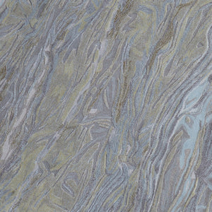 Homeroots 10' Hand-tufted Abstract Area Rug – Unique Artisan Craftsmanship For Cozy, Stylish Home Décor Blue,Green,Gray Wool Blend 617033