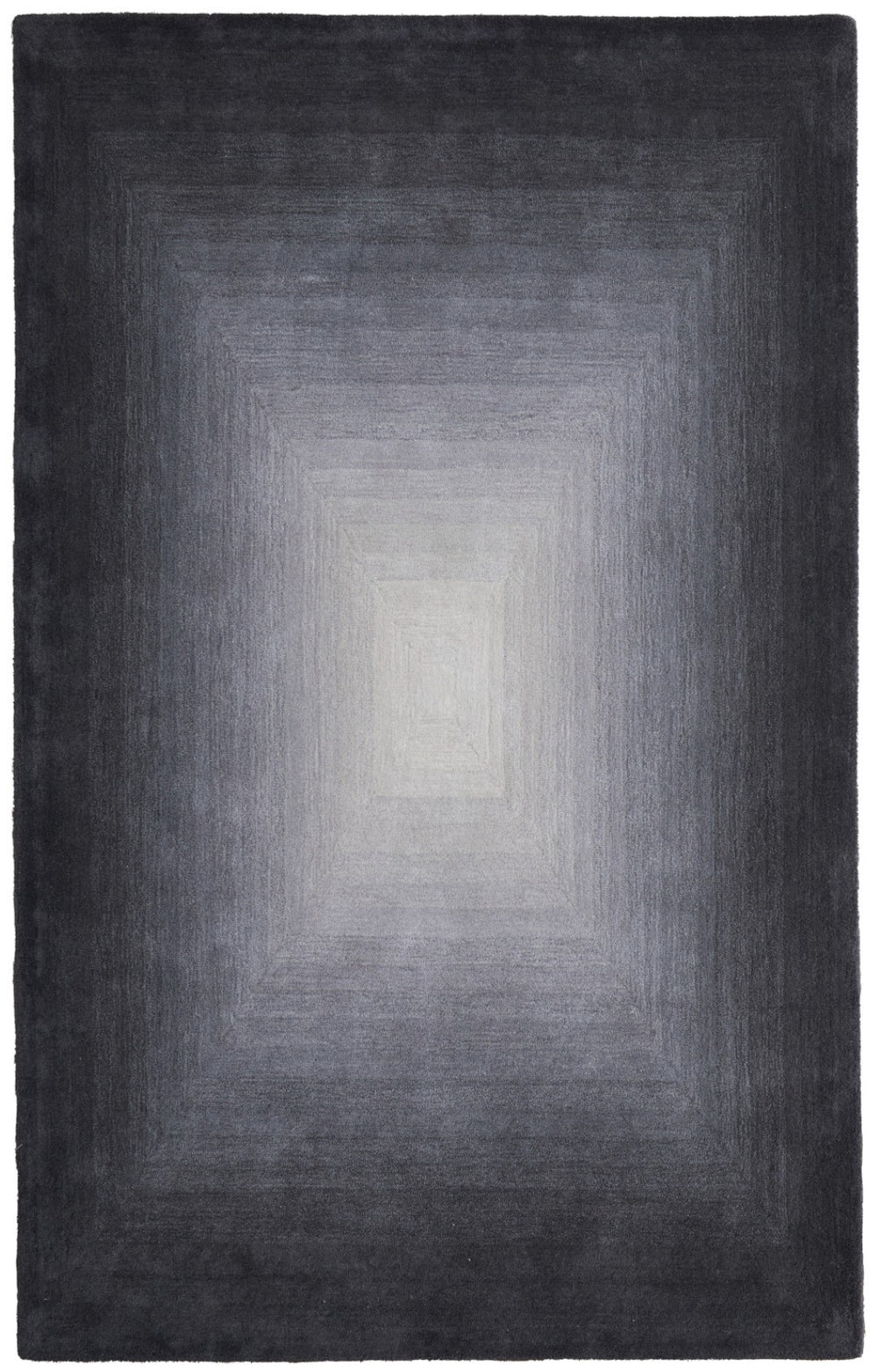 HomeRoots 4' Hand-Tufted Abstract Area Rug in Black, White & Gray – Stylish Comfort for Modern Interiors 4' X 6' 617039