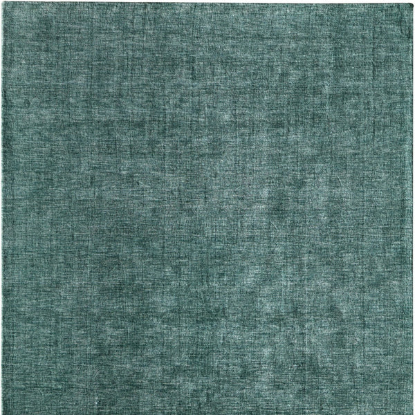 Homeroots 10' Hand Woven Round Rug – Unique Artisan Crafted Stain Resistant Wool Blend For Stylish Spaces Green,White Wool Blend 617058