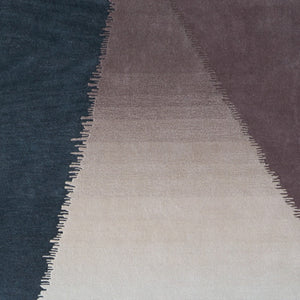 Homeroots 10' Hand Tufted Geometric Area Rug – Artisan Crafted, Stain Resistant, Perfect For Kids And Pets! Taupe,Blue,Tan Wool Blend 617061