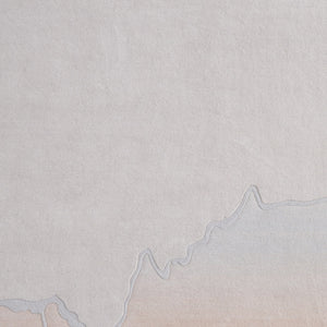 Homeroots 10' X 14' Ombre Hand-tufted Area Rug - Soft, Stain-resistant Wool Blend For Stylish Home Décor Pink,Ivory Wool Blend 617062