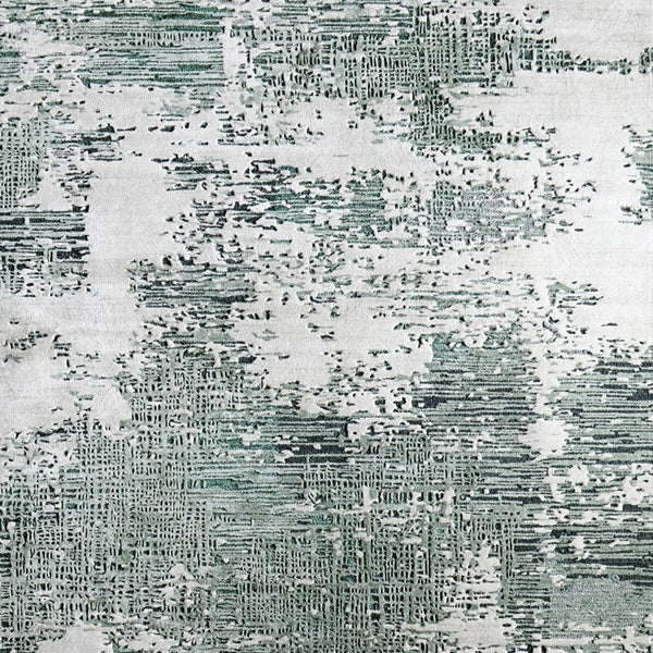 Homeroots 10' Hand Tufted Abstract Area Rug - Unique Artisan Crafted Design For Style And Comfort In Any Room Green,White Wool Blend 617076