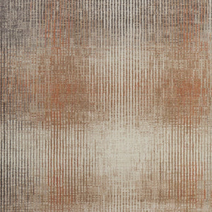 Homeroots 10' Abstract Area Rug - Durable Stain Resistant Design, Perfect For Homes With Kids & Pets! Ivory,Taupe,Pink Polypropylene Blend 617080