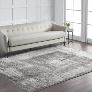 Homeroots 10' Distressed Abstract Area Rug - Durable, Stain-resistant Design For Stylish Home Décor And Comfort Gray,Black,Taupe Polypropylene Blend 617081