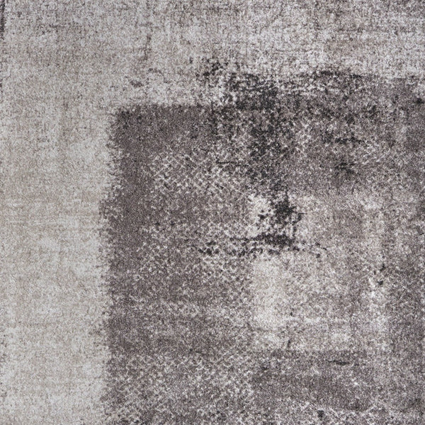 Homeroots 10' Distressed Abstract Area Rug - Durable, Stain-resistant Design For Stylish Home Décor And Comfort Gray,Black,Taupe Polypropylene Blend 617081