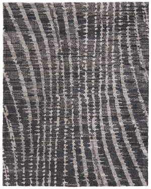 Homeroots 10' Stylish Abstract Area Rug - Durable, Stain Resistant & Perfect For Homes With Kids And Pets! Black,Gray,Ivory Polypropylene Blend 617083