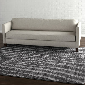 Homeroots 10' Stylish Abstract Area Rug - Durable, Stain Resistant & Perfect For Homes With Kids And Pets! Black,Gray,Ivory Polypropylene Blend 617083