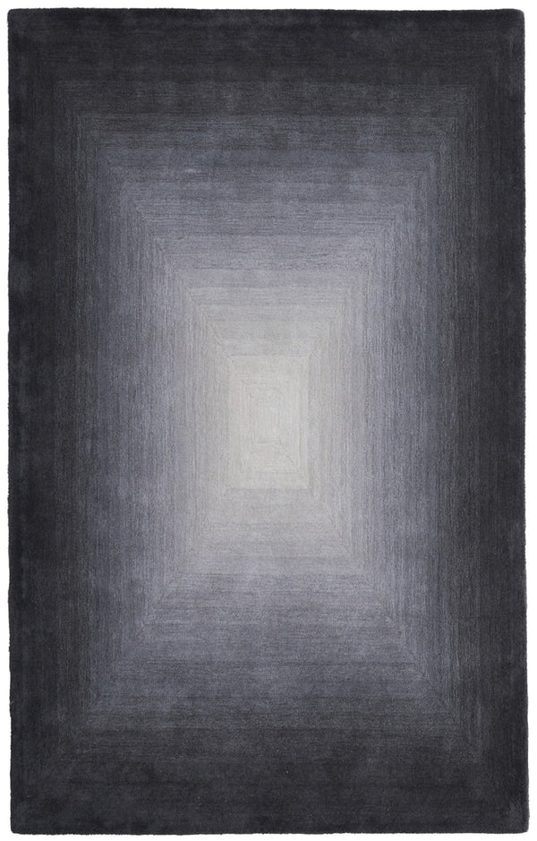 HomeRoots 4' Hand-Tufted Abstract Area Rug in Black, White & Gray – Stylish Comfort for Modern Interiors 5' X 8' 617084