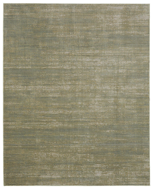 Homeroots 5' Artistic Area Rug – Durable, Stain Resistant, Perfect For Kids & Pets – Ideal For Any Decor Style Green,Tan Polypropylene Blend 617092