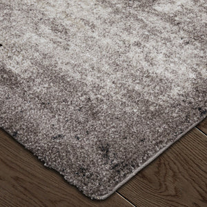 Homeroots 10' Distressed Abstract Area Rug - Durable, Stain-resistant Design For Stylish Home Décor And Comfort Gray,Black,Taupe Polypropylene Blend 617099