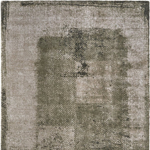 Homeroots 10' Distressed Abstract Area Rug - Durable, Stain-resistant Design For Stylish Home Décor And Comfort Green,Tan Polypropylene Blend 617102