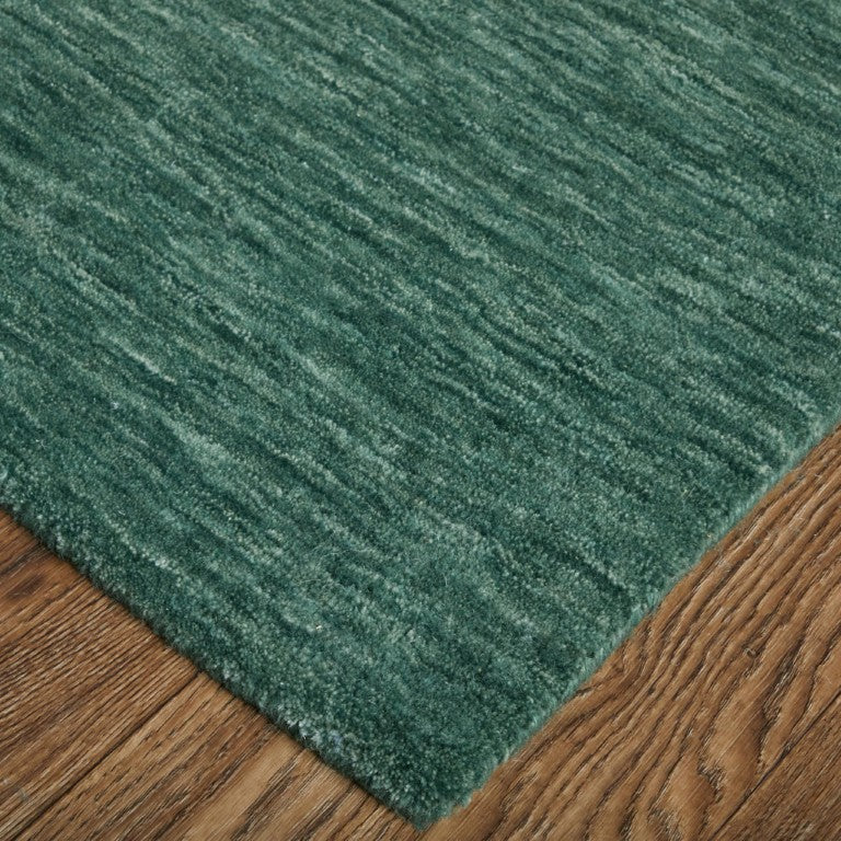 8 Foot Round Wool Blend Handwoven Rug Geometric Design for Living or Dining Rooms