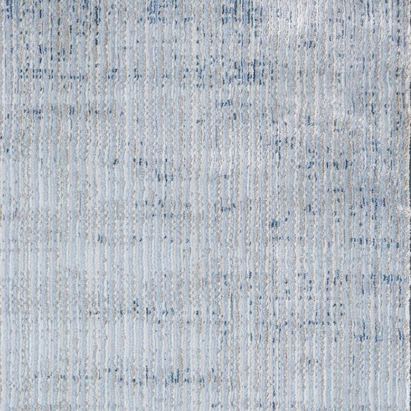 HomeRoots 8' Blue and Ivory Runner Rug - Durable, Soft, Stain-Resistant for Hallways & High-Traffic Areas 617108