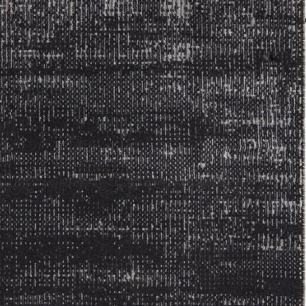 Homeroots 5' Artistic Area Rug – Durable, Stain Resistant, Perfect For Kids & Pets – Ideal For Any Decor Style Black,Silver,Gray Polypropylene Blend 617110