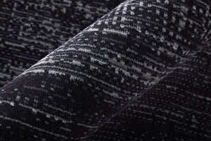 Homeroots 5' Artistic Area Rug – Durable, Stain Resistant, Perfect For Kids & Pets – Ideal For Any Decor Style Black,Silver,Gray Polypropylene Blend 617110