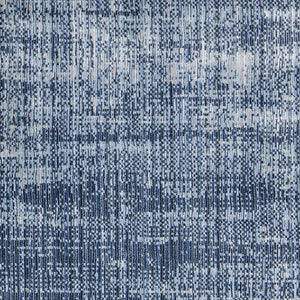 Homeroots 5' Artistic Area Rug – Durable, Stain Resistant, Perfect For Kids & Pets – Ideal For Any Decor Style Blue,Silver Polypropylene Blend 617112