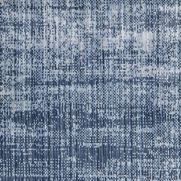 Homeroots 5' Artistic Area Rug – Durable, Stain Resistant, Perfect For Kids & Pets – Ideal For Any Decor Style Blue,Silver Polypropylene Blend 617112