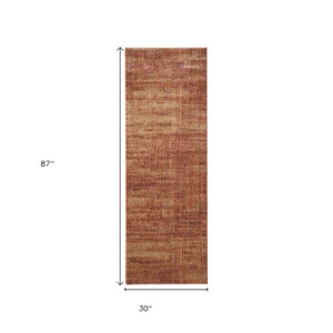 Homeroots 5' Artistic Area Rug – Durable, Stain Resistant, Perfect For Kids & Pets – Ideal For Any Decor Style Brown,Red,Tan Polypropylene Blend 617115