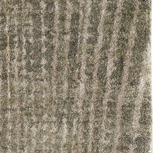 Homeroots 10' Stylish Abstract Area Rug - Durable, Stain Resistant & Perfect For Homes With Kids And Pets! Green,Tan Polypropylene Blend 617120