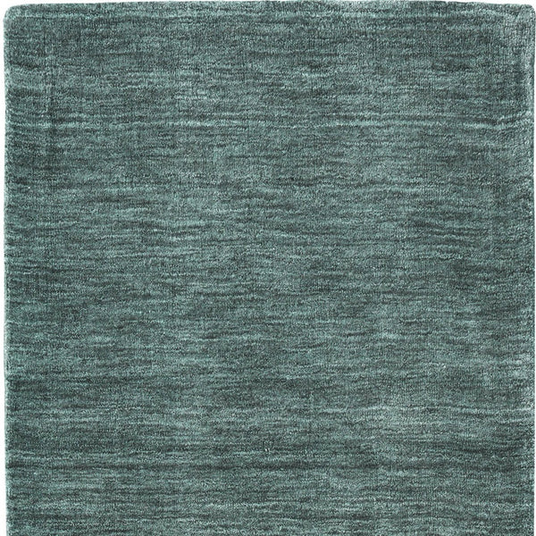 Homeroots 10' Hand Woven Round Rug – Unique Artisan Crafted Stain Resistant Wool Blend For Stylish Spaces Green,White Wool Blend 617124