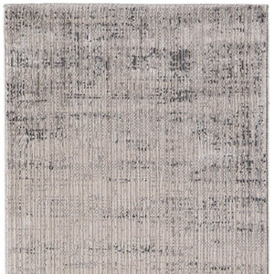 Homeroots 5' Artistic Area Rug – Durable, Stain Resistant, Perfect For Kids & Pets – Ideal For Any Decor Style Gray,Ivory,Taupe Polypropylene Blend 617125