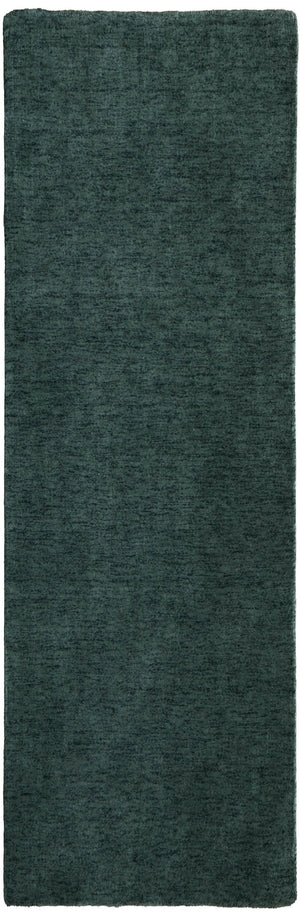 Homeroots 10' Hand Woven Round Rug – Unique Artisan Crafted Stain Resistant Wool Blend For Stylish Spaces Green Wool Blend 617130